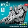 RESKIT RSF48-0147 Mirage 2000 (B, D, N) (FRANCE) pilots sitting in ejection seats MB Mk.10Q (2 pcs) (3D Printed) (1/48)